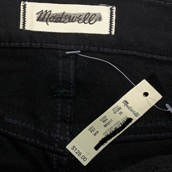 NWT Madewell 9” Mid Rise Skinny Jeans In ISKO Stay Black - Picture 5 of 7